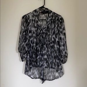 Sheer Patterned Blouse